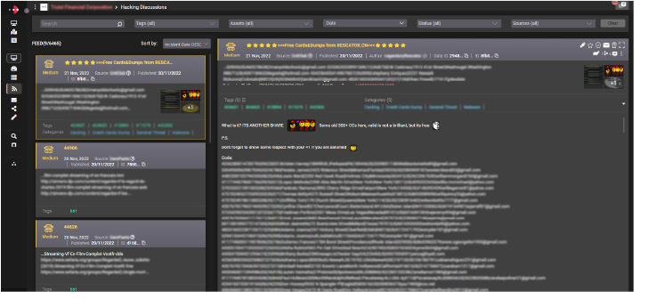 Visão consolidada da superfície de ataque, no módulo Monitor